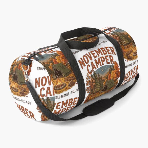 Item preview, November Camper Campfire Cold Nights Fall Days Camping Tent Autumn Outdoor Design designed and sold by 519xdesign.