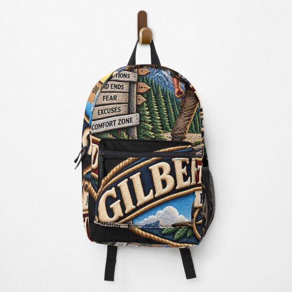 Item preview, Gilbert’s Law Take Initiative Motivational Mountain Adventure Design designed and sold by Emoji Emblems.