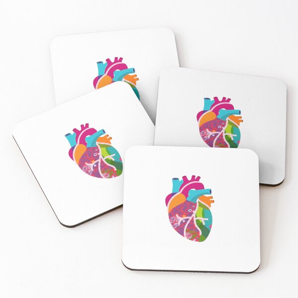 Item preview, Colorful Anatomical Heart – Vibrant Human Organ Art designed and sold by PhokaPhokich.