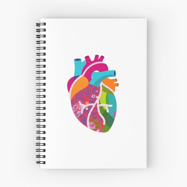 Item preview, Colorful Anatomical Heart – Vibrant Human Organ Art designed and sold by PhokaPhokich.