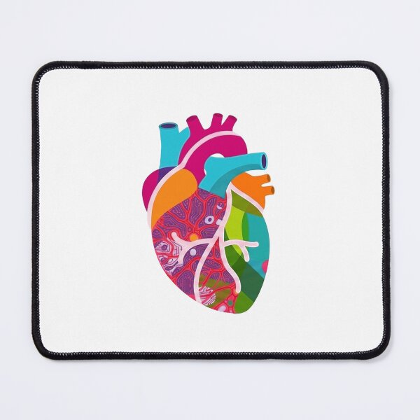 Item preview, Colorful Anatomical Heart – Vibrant Human Organ Art designed and sold by PhokaPhokich.