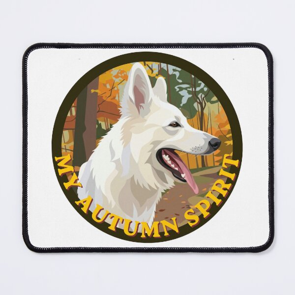 Item preview, My Autumn Spirit - White Dog Personal Space Invader designed and sold by BikTee.