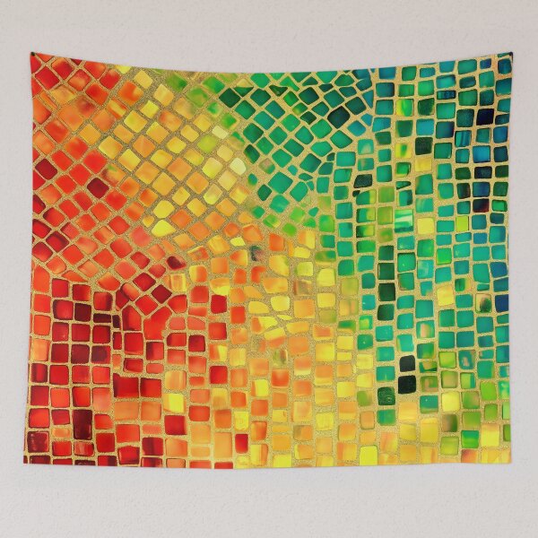 Item preview, Colourful Tile Pattern designed and sold by stevepriest.