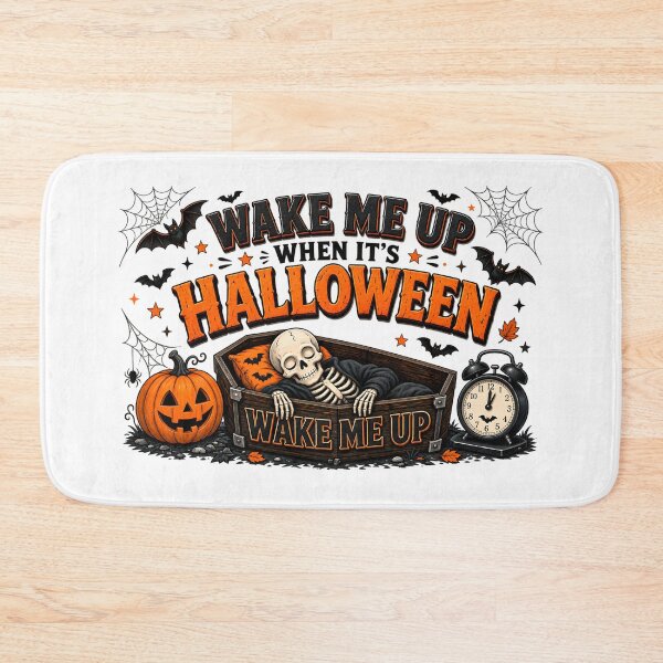 Item preview, WAKE ME UP WHEN IT’S HALLOWEEN designed and sold by zakvisuals.