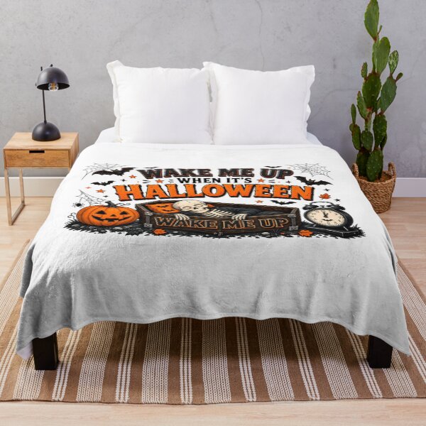 Item preview, WAKE ME UP WHEN IT’S HALLOWEEN designed and sold by zakvisuals.