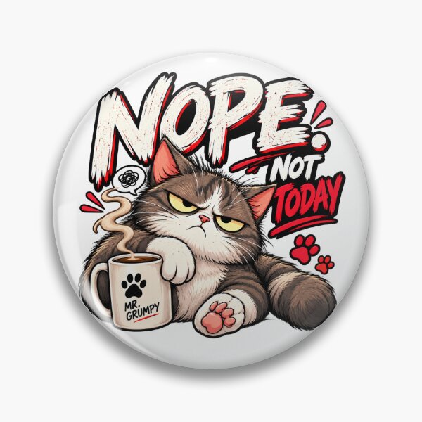 Item preview, Mr. Grumpy – Nope. Not Today. – Funny Grumpy Cat designed and sold by Strongermind.