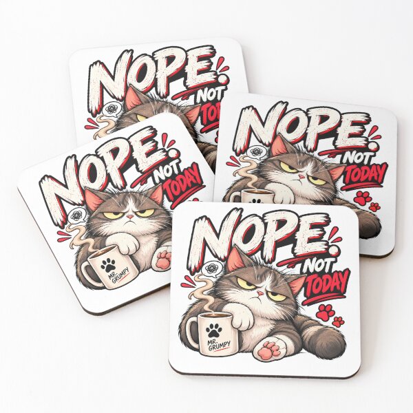 Item preview, Mr. Grumpy – Nope. Not Today. – Funny Grumpy Cat designed and sold by Strongermind.