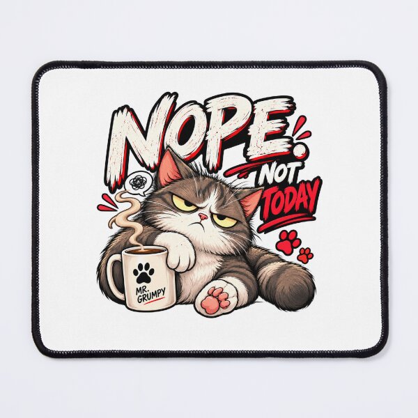 Item preview, Mr. Grumpy – Nope. Not Today. – Funny Grumpy Cat designed and sold by Strongermind.