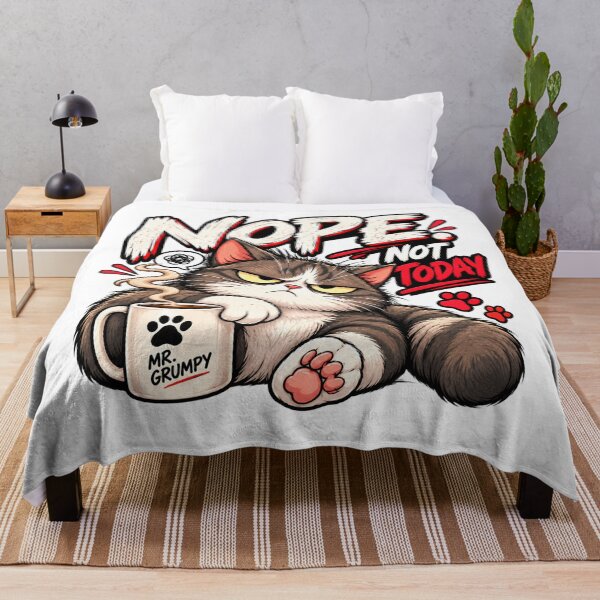 Item preview, Mr. Grumpy – Nope. Not Today. – Funny Grumpy Cat designed and sold by Strongermind.