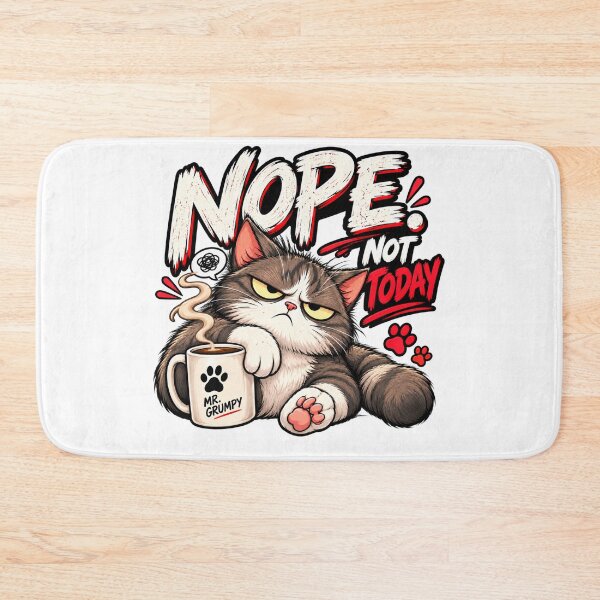 Item preview, Mr. Grumpy – Nope. Not Today. – Funny Grumpy Cat designed and sold by Strongermind.