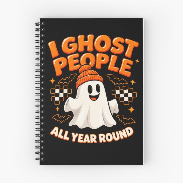 Item preview, I Ghost People All Year Round - Cute Spooky Ghost Introvert Humor designed and sold by Final Chance Designs⭐️⭐️⭐️⭐️⭐️.