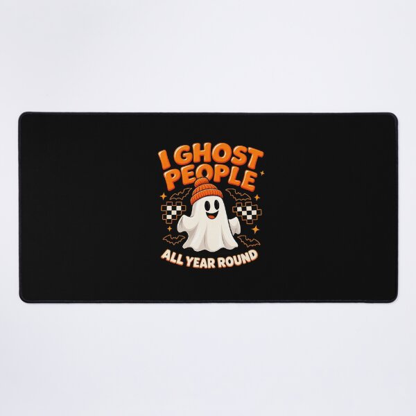 Item preview, I Ghost People All Year Round - Cute Spooky Ghost Introvert Humor designed and sold by Final Chance Designs⭐️⭐️⭐️⭐️⭐️.