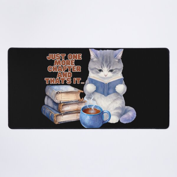 Item preview, Book Lover Cat – Books, Coffee & Cozy Vibes designed and sold by OLYUS.