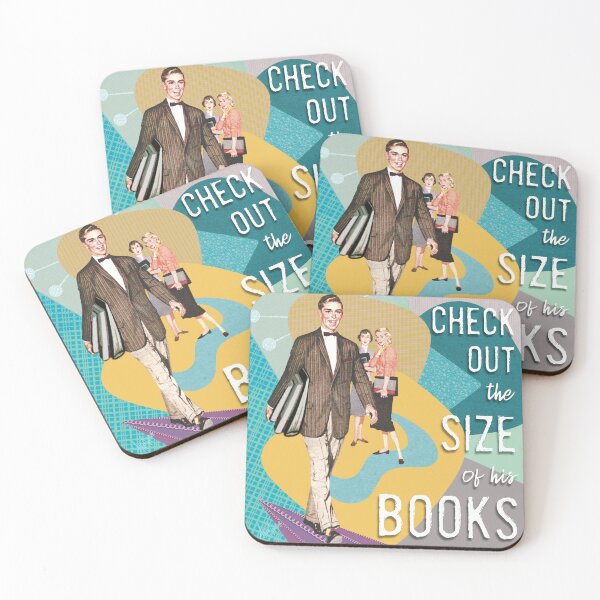 Item preview, Check Out the Size of His Books Retro Humor designed and sold by AKateWillett.