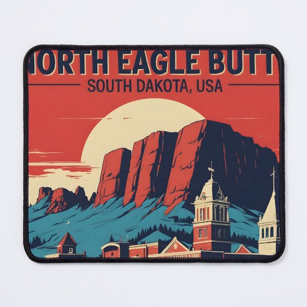 Item preview, North Eagle Butte South Dakota Vintage Travel designed and sold by TravelersGems.
