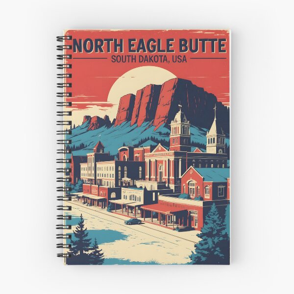 Item preview, North Eagle Butte South Dakota Vintage Travel designed and sold by TravelersGems.