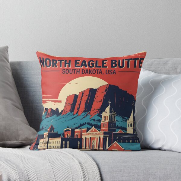 Item preview, North Eagle Butte South Dakota Vintage Travel designed and sold by TravelersGems.