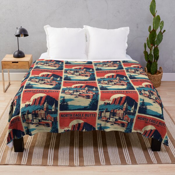 Item preview, North Eagle Butte South Dakota Vintage Travel designed and sold by TravelersGems.