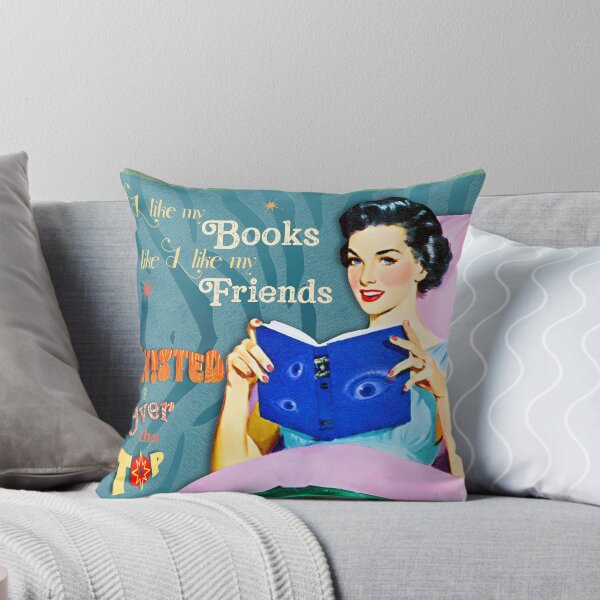 Item preview, I Like My Books Like I Like My Friends Retro designed and sold by AKateWillett.