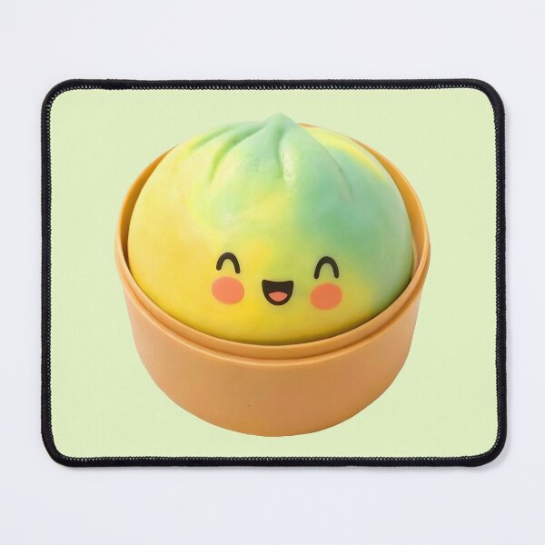 Item preview, Greenish Yellow Dumpling in Steamer Kawaii Toy designed and sold by EmeraldeaArt.