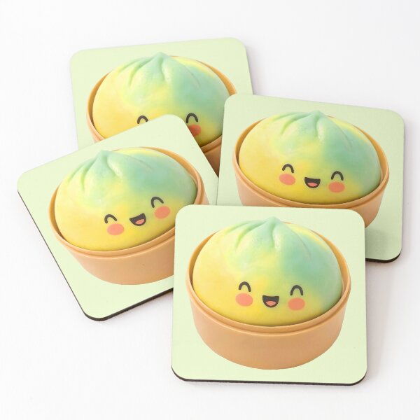 Item preview, Greenish Yellow Dumpling in Steamer Kawaii Toy designed and sold by EmeraldeaArt.