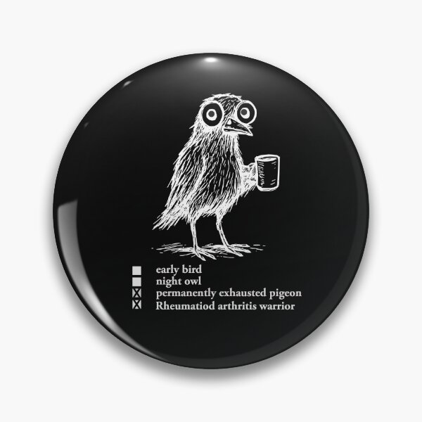 Item preview, early bird, night owl or permanetaly exhausted pigeon? designed and sold by ChristaMY.