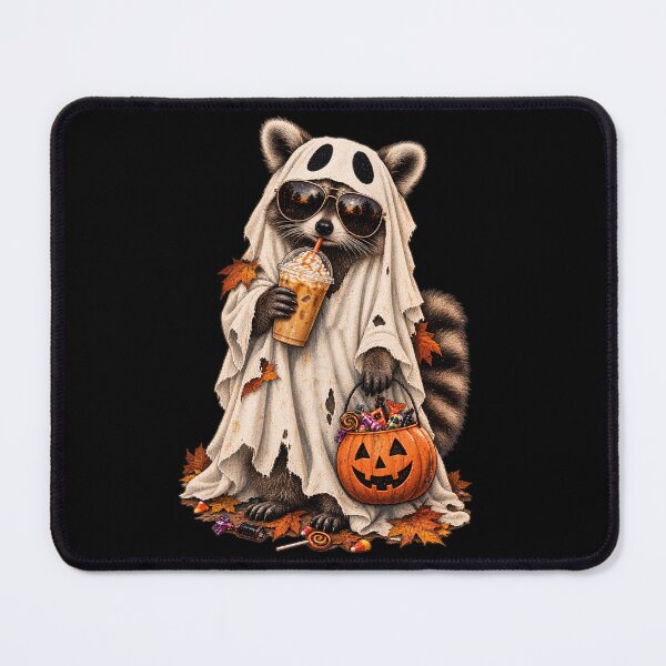 Item preview, Funny Halloween Raccoon with Pumpkin and Coffee T-Shirt | Autumn Cozy Tee designed and sold by greatmar1.