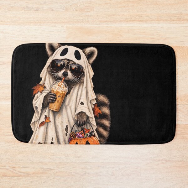 Item preview,  Funny Halloween Raccoon with Pumpkin and Coffee T-Shirt | Autumn Cozy Tee designed and sold by greatmar1.