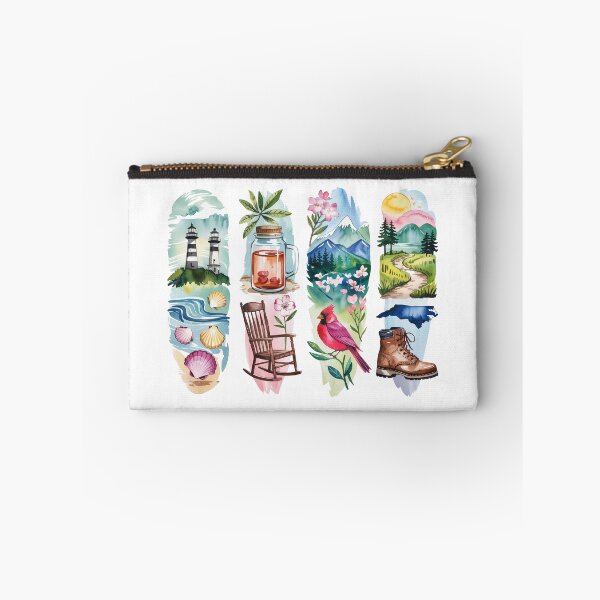 Item preview, North Carolina Watercolor – Lighthouses, Sweet Tea & Mountains designed and sold by Marie Gems.