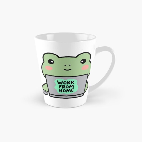 Item preview, Cute Frog Working From Home – Funny Remote Work Design designed and sold by GoldenSparkleShop.