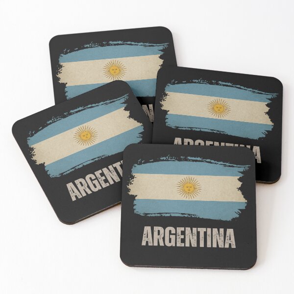 Item preview, Argentina vintage grunge flag designed and sold by Dressyourflag.