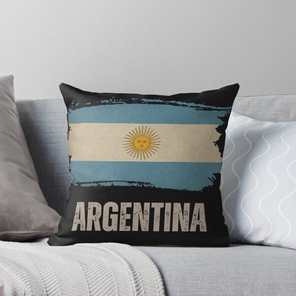 Item preview, Argentina vintage grunge flag designed and sold by Dressyourflag.