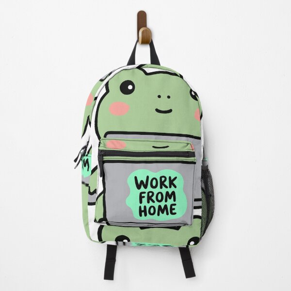 Item preview, Cute Frog Working From Home – Funny Remote Work Design designed and sold by GoldenSparkleShop.