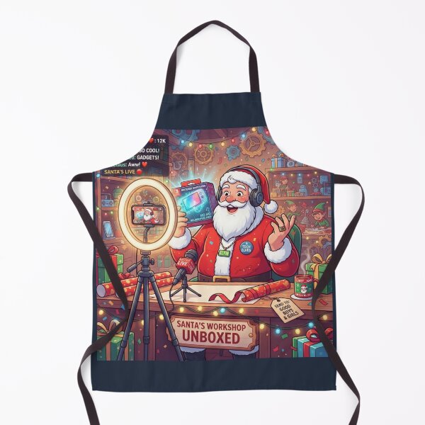 Item preview, Santa Claus Influencer Unboxing Video Funny Christmas designed and sold by SmartPuns.