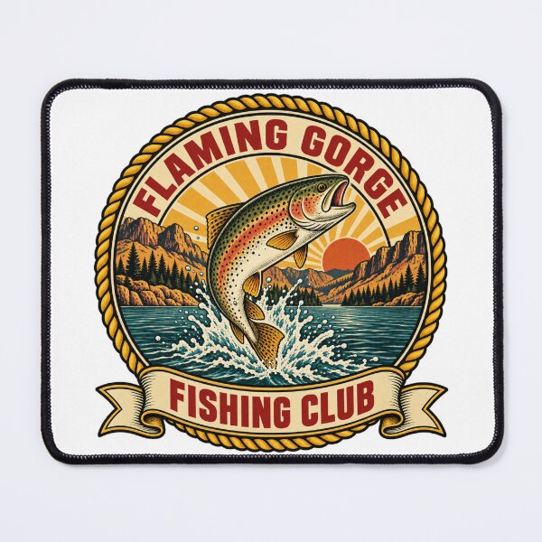 Item preview, Vintage Flaming Gorge Trout Badge designed and sold by Dresut.