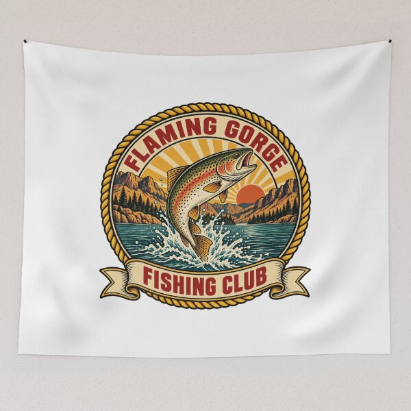 Item preview, Vintage Flaming Gorge Trout Badge designed and sold by Dresut.