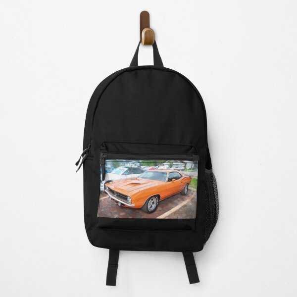 Item preview, 1970 Vitamin C Orange Plymouth Hemi Cuda Classic Mopar Muscle Car Art designed and sold by RichFrancoCars.