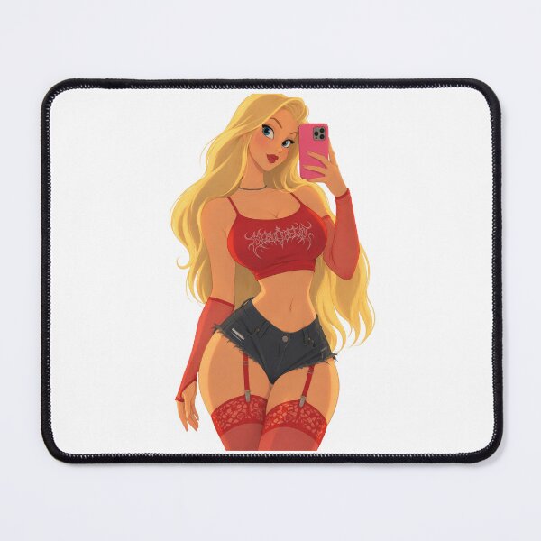 Item preview, Y2K E-Girl Mirror Selfie Blonde Girl - Retro 90s Cartoon Style designed and sold by Hollow Moon Studios..