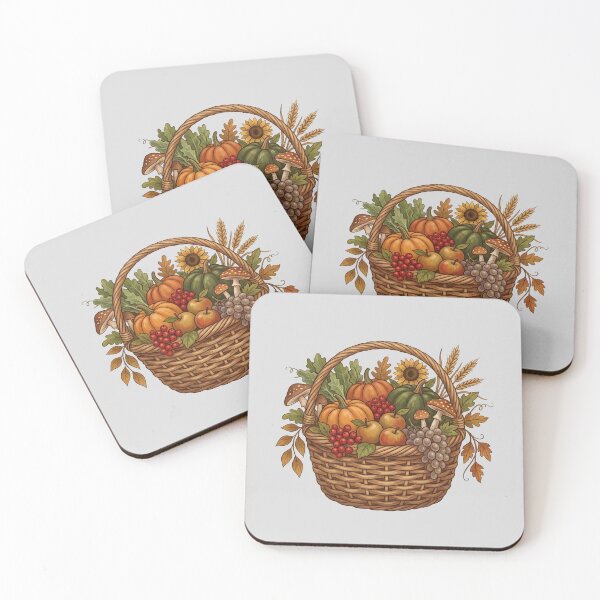 Item preview, Thanksgiving Harvest Basket with Sunflower designed and sold by hattie's.