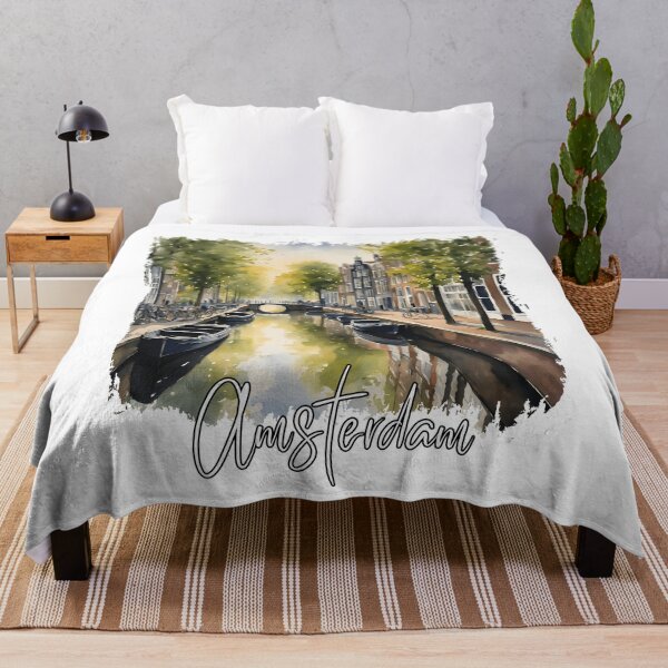Item preview, Watercolor of Amsterdam, Amsterdam Netherlands designed and sold by Dressyourflag.