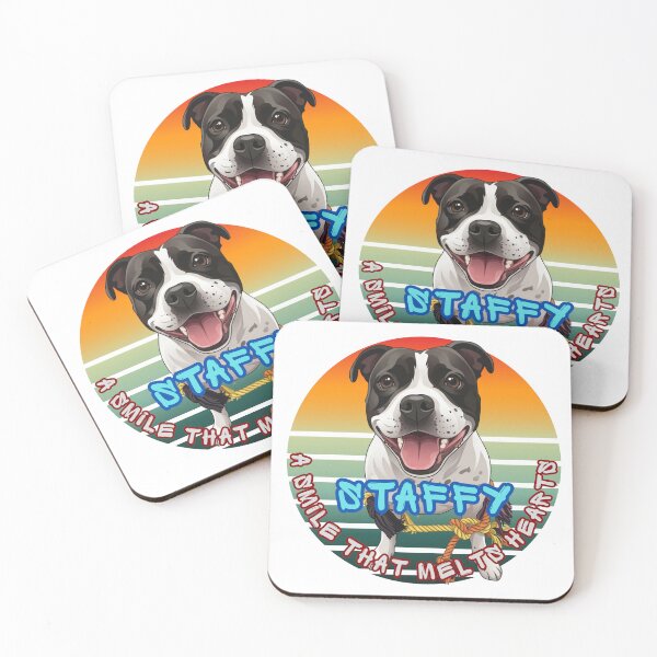 Item preview, Staffy - A Smile That Melts Hearts designed and sold by Biczekdziczek.
