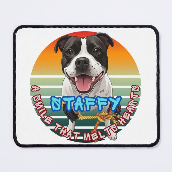Item preview, Staffy - A Smile That Melts Hearts designed and sold by Biczekdziczek.