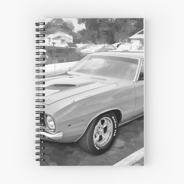 Item preview, 1970 Vitamin C Orange Plymouth 340 Hemi Cuda Classic Mopar Muscle Car Art designed and sold by RichFrancoCars.