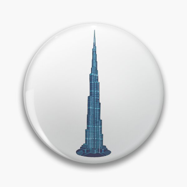Item preview, Dubai Burj Khalifa Blue Illustration designed and sold by STOXT.