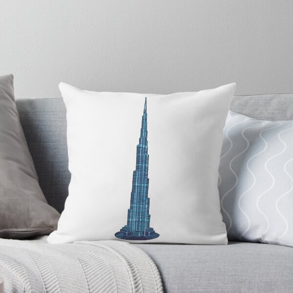 Item preview, Dubai Burj Khalifa Blue Illustration designed and sold by SROXT.