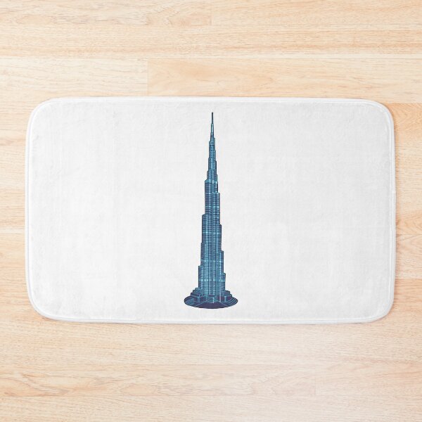 Item preview, Dubai Burj Khalifa Blue Illustration designed and sold by STOXT.