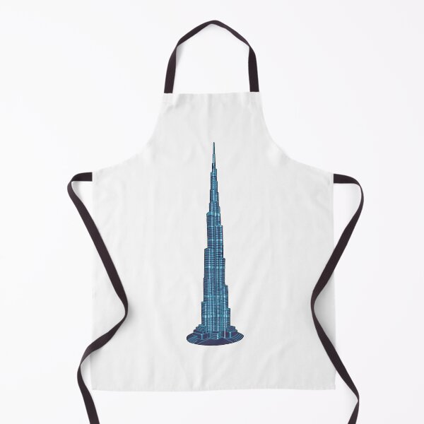 Aperçu de l'œuvre Dubai Burj Khalifa Illustration Bleue créée et vendue par STOXT.