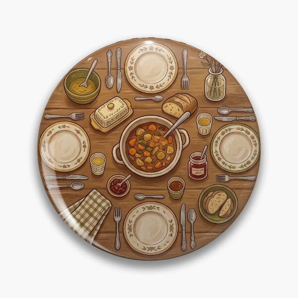 Item preview, Cozy Autumn Dinner Table From Above designed and sold by hattie's.