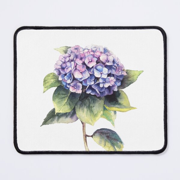 Item preview, Purple pink Hydrangea watercolor botanical floral art print designed and sold by art-tee-ua.