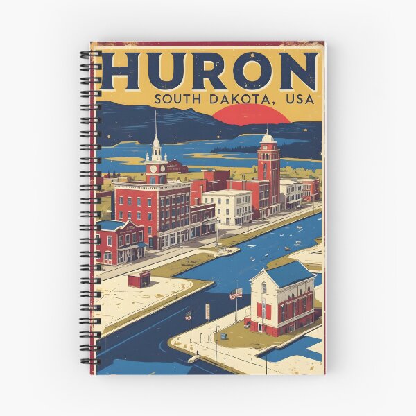 Item preview, Huron South Dakota Vintage Travel Tourism designed and sold by TravelersGems.